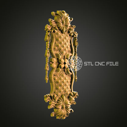 Ornamental Carving STL File – Exquisite CNC Router Art for Refined Decor