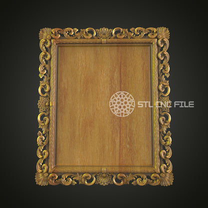 Classic Vintage Ornate Frame 3D Model for CNC - Artcam, Aspire, STL Files