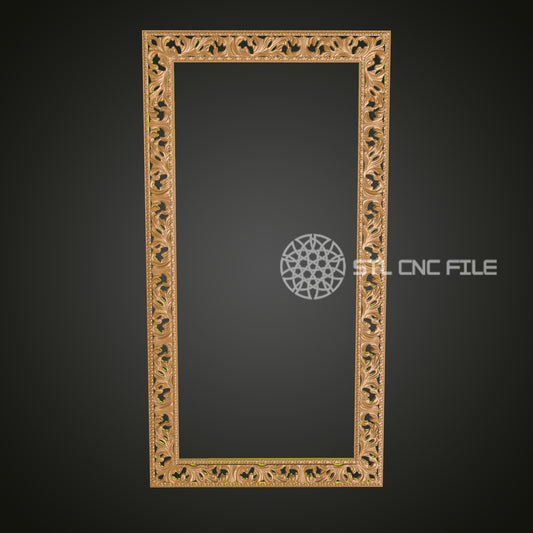 Tall Ornate Decorative Frame 3D Model for CNC - Artcam, Aspire, STL Files