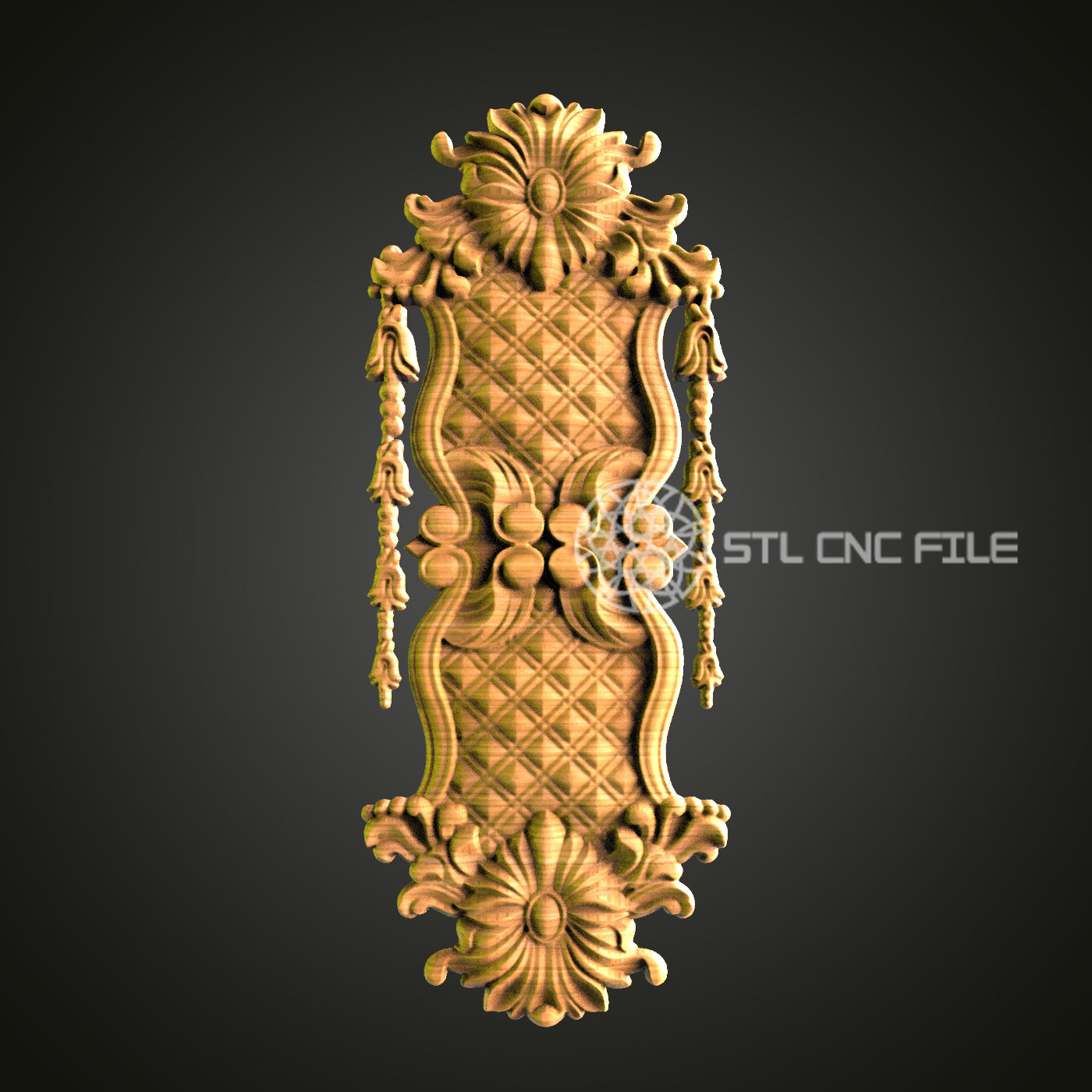 Ornamental Carving STL File – Exquisite CNC Router Art for Refined Decor