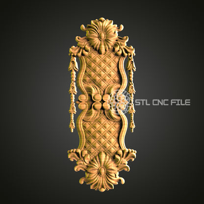 Ornamental Carving STL File – Exquisite CNC Router Art for Refined Decor